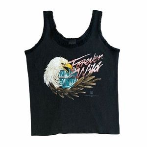 Vintage | 3D Emblem Eagle Forever Wild Tank Top